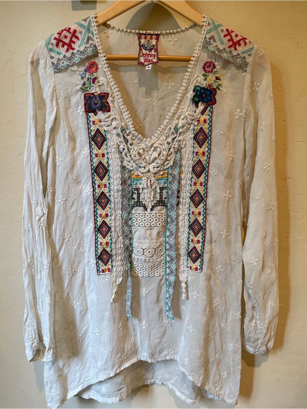 Johnny Was Embroidered Tunic